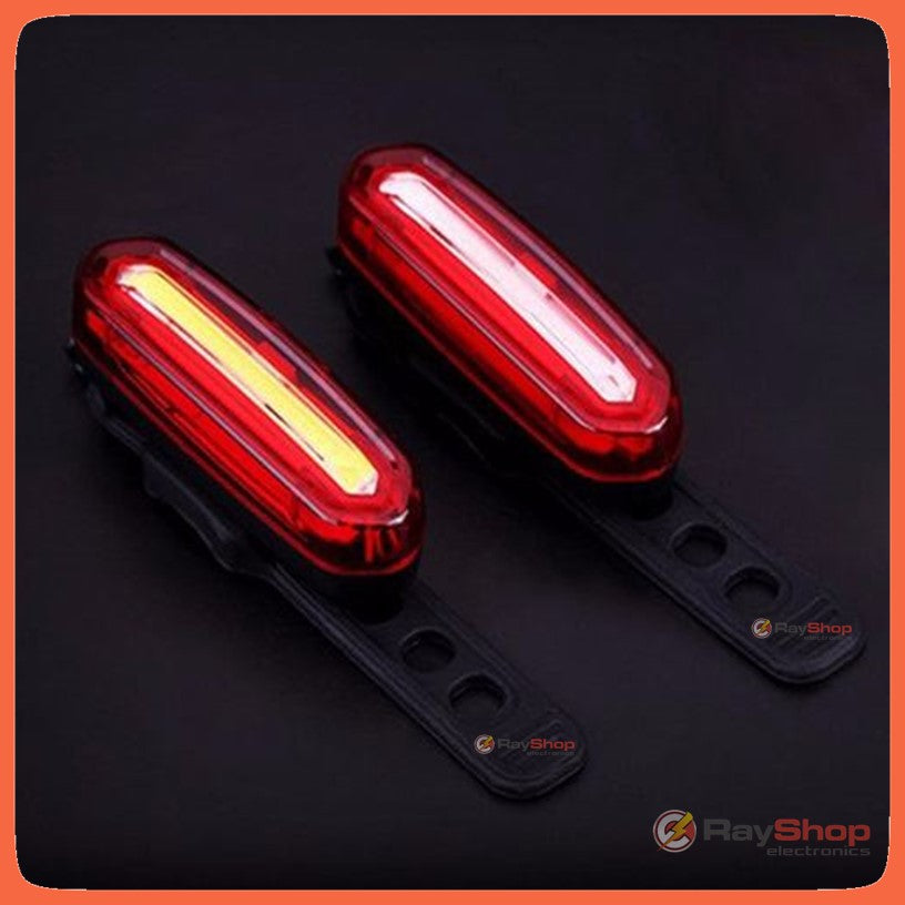 Luz trasera para bicicleta recargable en rojo, azul y magenta - foto 6