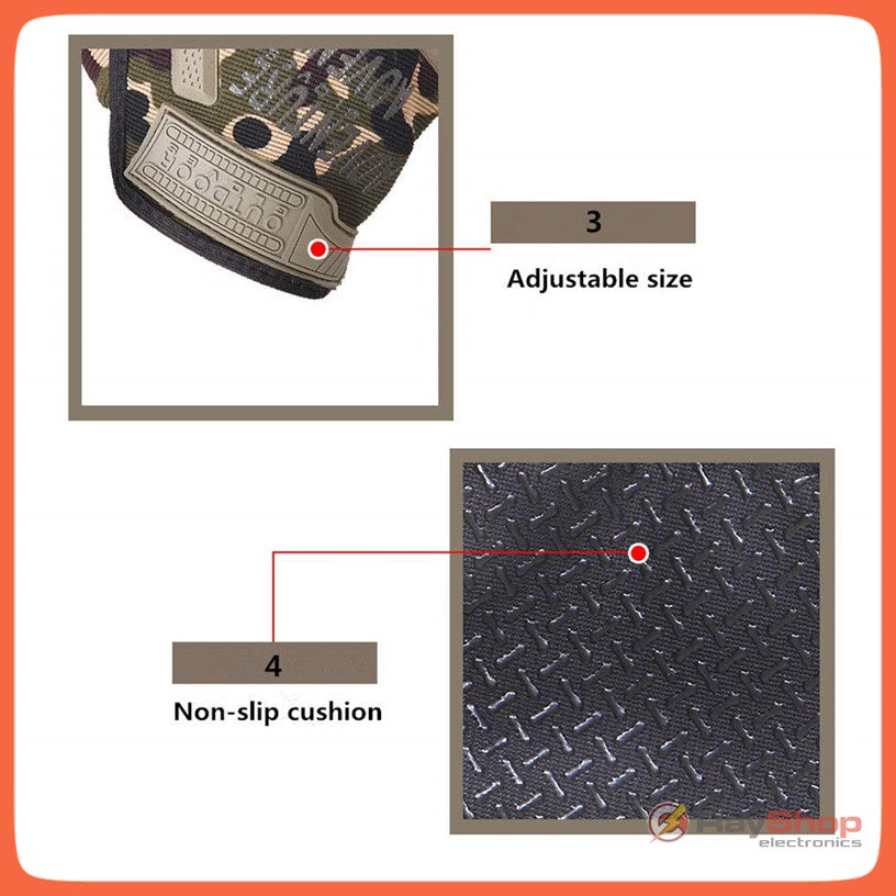 Guantes tácticos con nudillos protegidos y palma táctil - foto 5