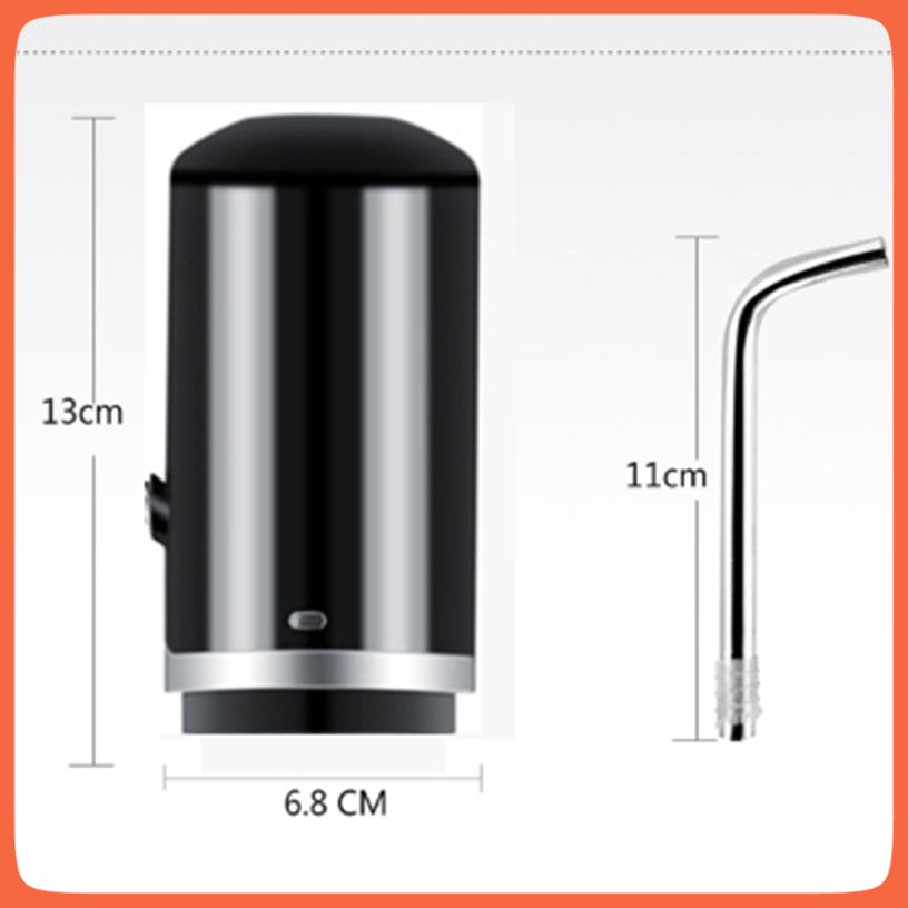 Bomba eléctrica recargable USB para garrafón de agua con luz LED (JG29) - foto 6