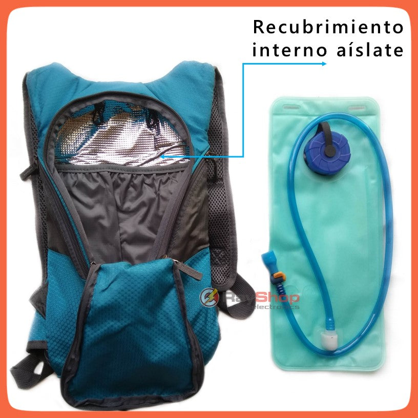 Mochila de hidratación térmica con bolsa de 2 L para ciclismo (T166) - foto 4