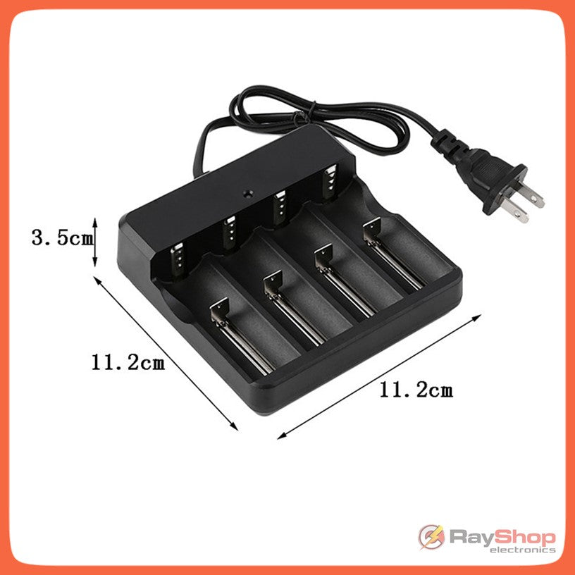 Cargador universal para 4 pilas recargables 18650, 26650 y 14500 - foto 5