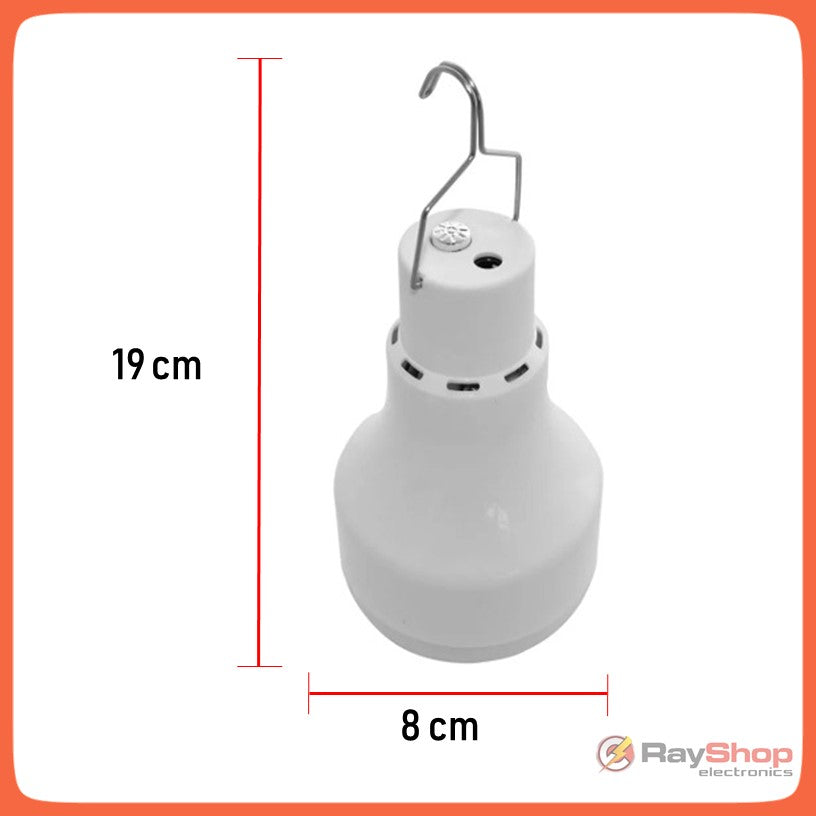 Foco LED recargable con panel solar, luz fría y cálida, con salida USB - foto 4