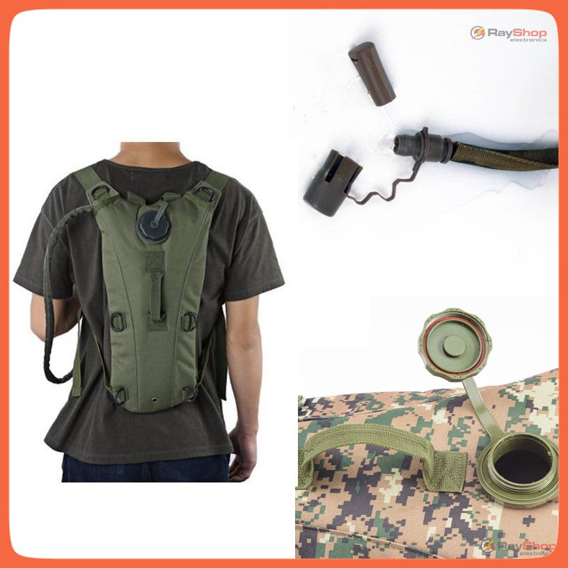 Mochila de hidratación táctica de 3 litros con tubo y válvula de mordida (SN805) - foto 6