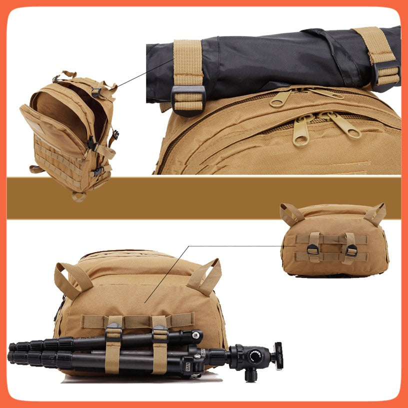 Mochila táctica de asalto de 40 litros con MOLLE y doble cierre, WZ3D - foto 6