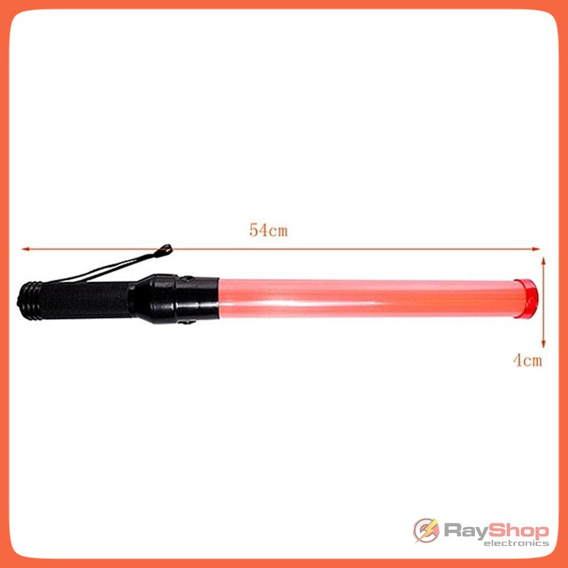 Bastón luminoso rojo de 54 cm para señalización vial con LED - foto 6