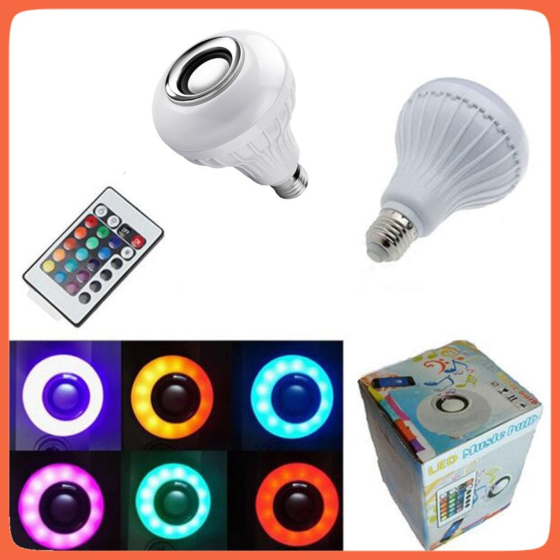 Foco bocina Bluetooth con luz LED multicolor y control remoto - foto 4