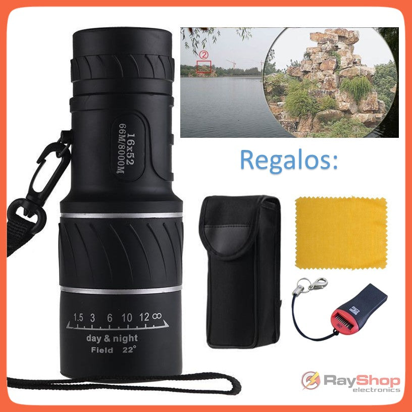 Monocular telescopio 16x52 de largo alcance con funda y correa - foto 6