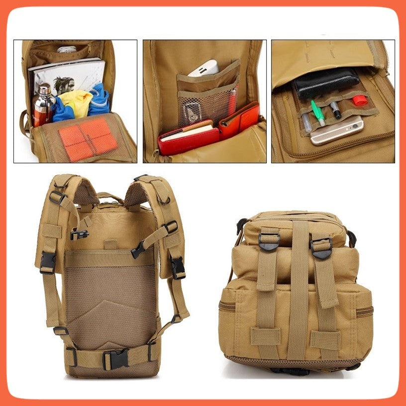 Mochila táctica de asalto de 45 litros en poliéster 1000D con MOLLE - foto 5