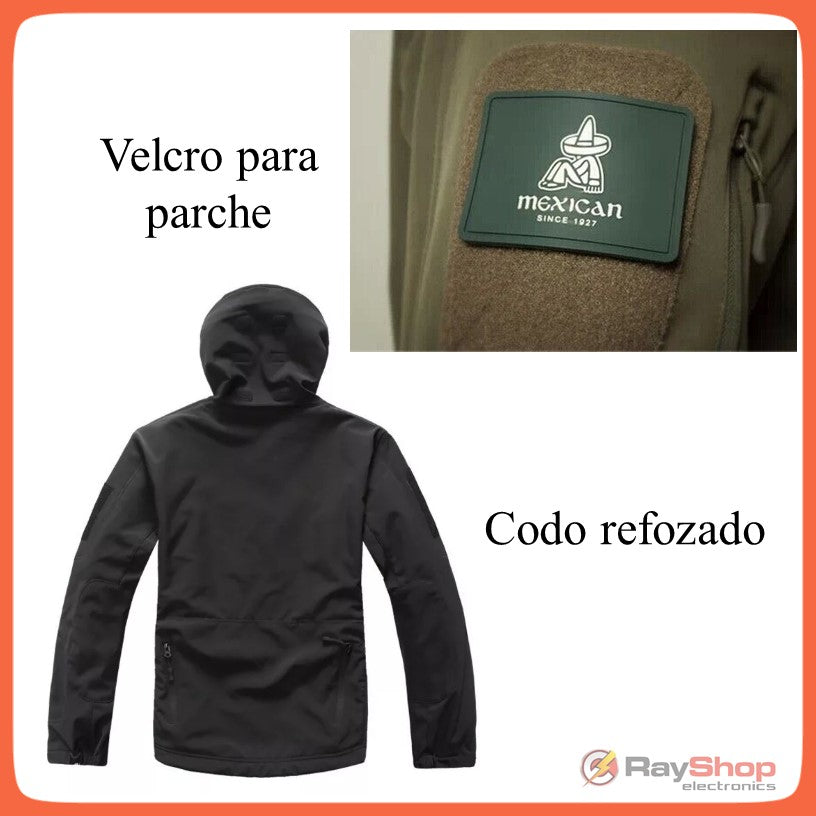 Chamarra softshell repelente al agua con capucha y ventilación axilar - foto 6