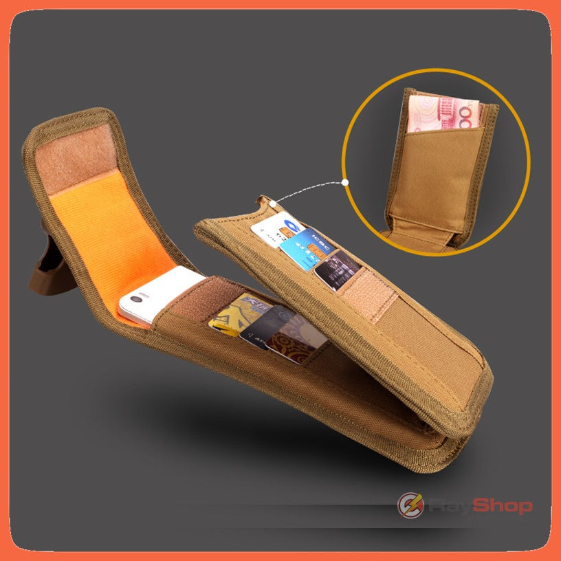 Cartera táctica para celular con Molle, doble seguro y tapa con velcro (WZ919) - foto 5