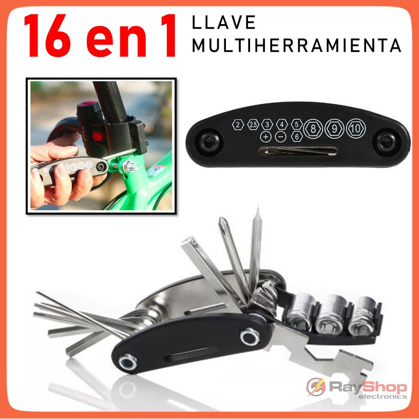 Kit de herramientas para bicicleta con bomba y parches - foto 4