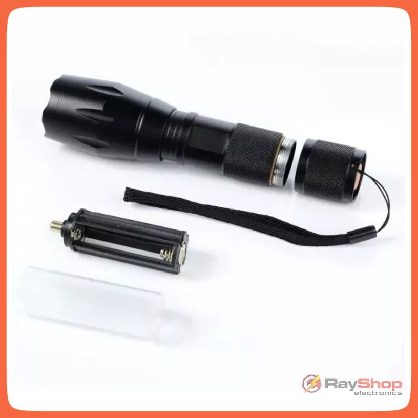Linterna táctica de 3000 lúmenes con zoom, LED T6 y batería 18650 - foto 4