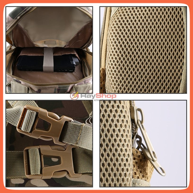 Mochila táctica de asalto de 40 litros con MOLLE y nylon 600D (SN580) - foto 6