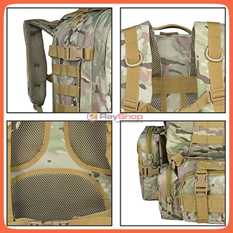 Mochila táctica de asalto de 55 litros con compartimento para laptop, SN850 - foto 5