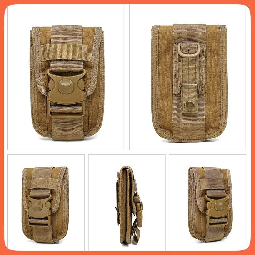 Cartera táctica MOLLE con porta celular y doble seguro, 8 colores - foto 6