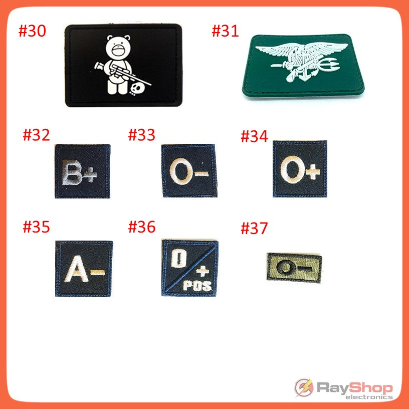 Parche táctico de plástico con velcro, varios diseños - foto 16