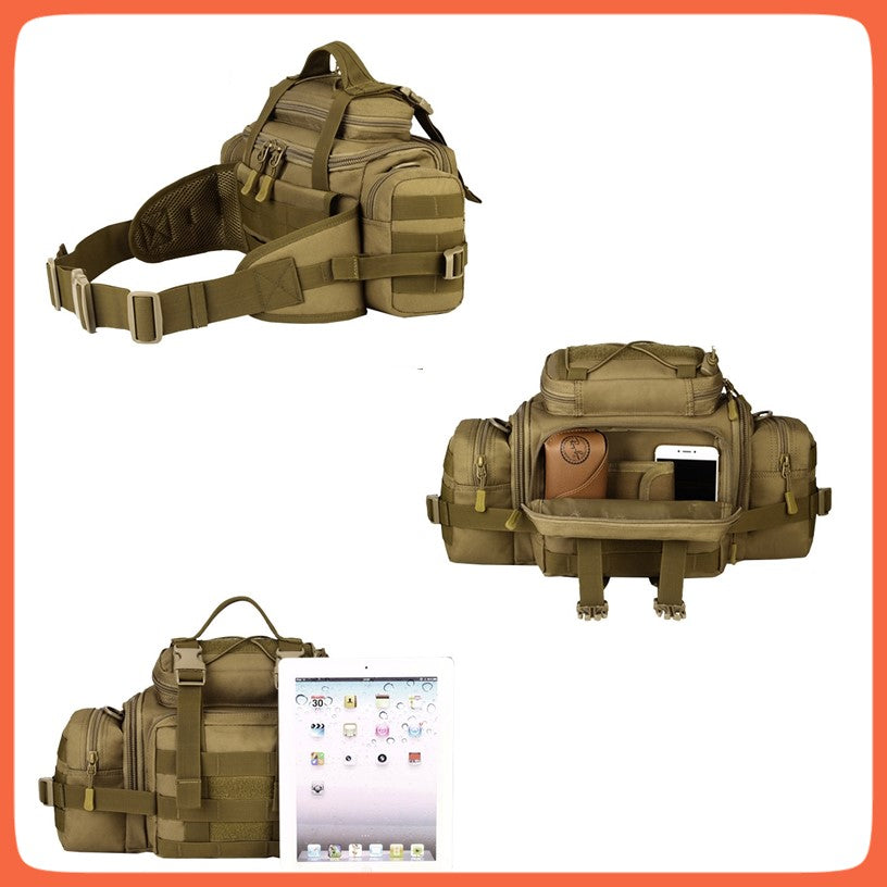 Mochila maletín táctica de 4.5 L multiposición con MOLLE y nylon 1000D (WZ09) - foto 7