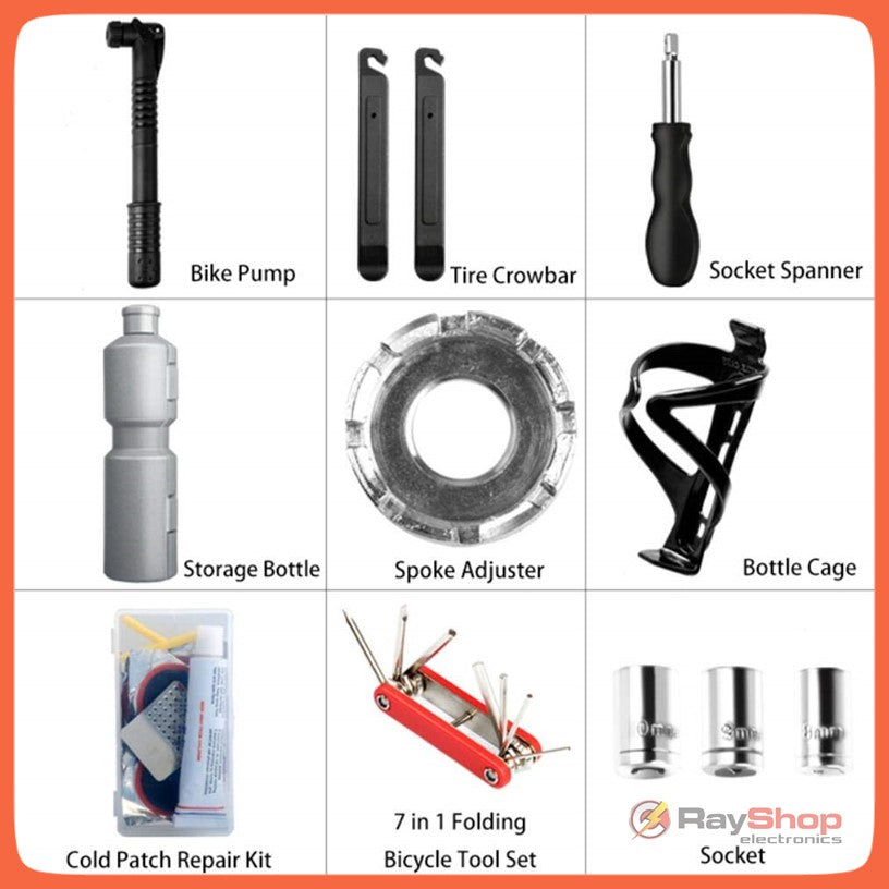 Kit de herramientas para bicicleta en botella con bomba de aire (TW03) - foto 5