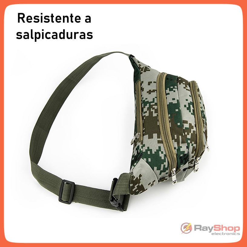 Cangurera táctica de nylon 600D con 4 compartimentos - foto 5