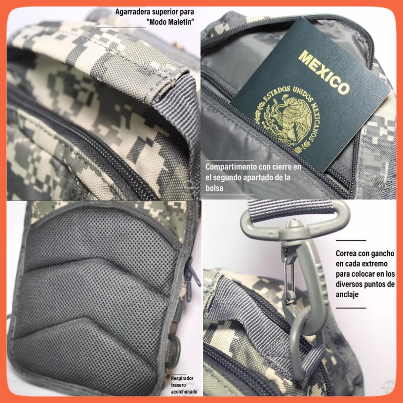 Maletín pechera táctico multiposición de 5 litros con Molle (WZ903) - foto 7