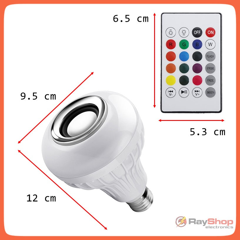 Foco bocina Bluetooth con luz LED multicolor y control remoto - foto 5