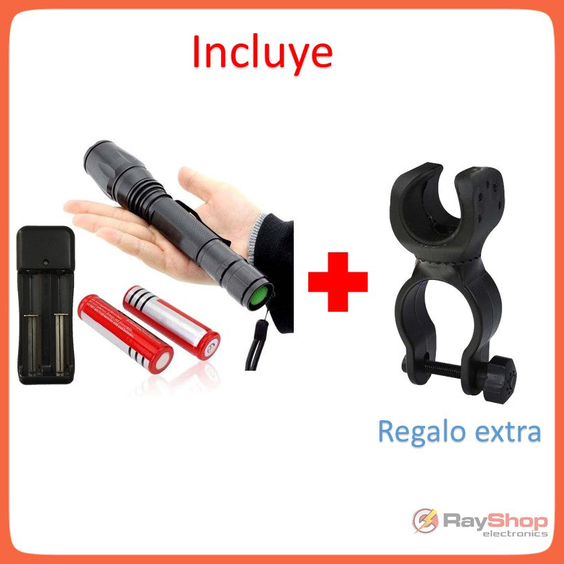 Linterna táctica CREE XM-L T6 de 2500 lúmenes con zoom y 5 modos (DT79) - foto 6
