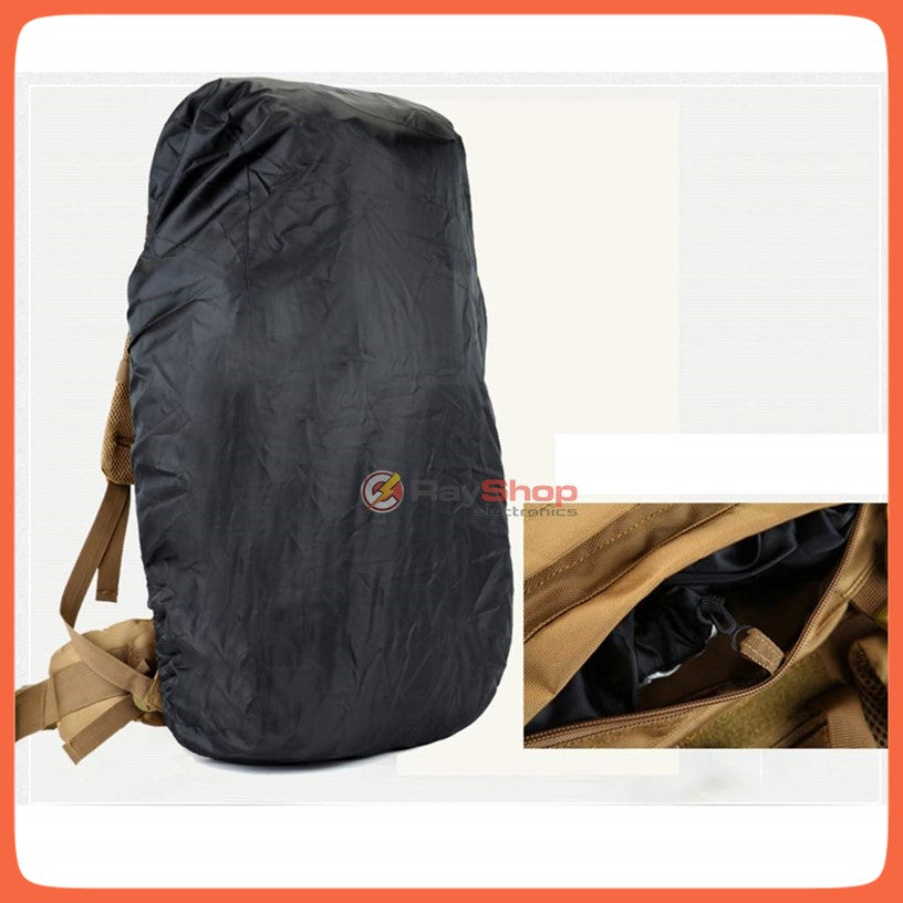 Mochila táctica de 65 litros con estructura de aluminio y funda de lluvia - foto 5