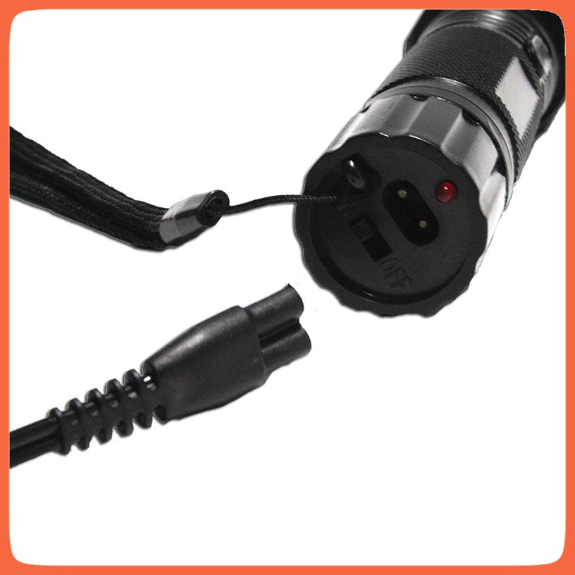 Lámpara táctica con descarga eléctrica recargable de aluminio, modelo M2013 - foto 4