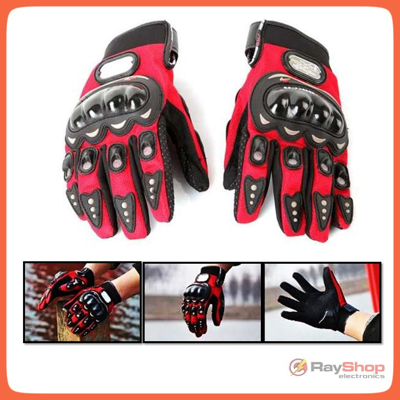 Guantes para motociclista con almohadillas y palma antiderrapante - foto 4