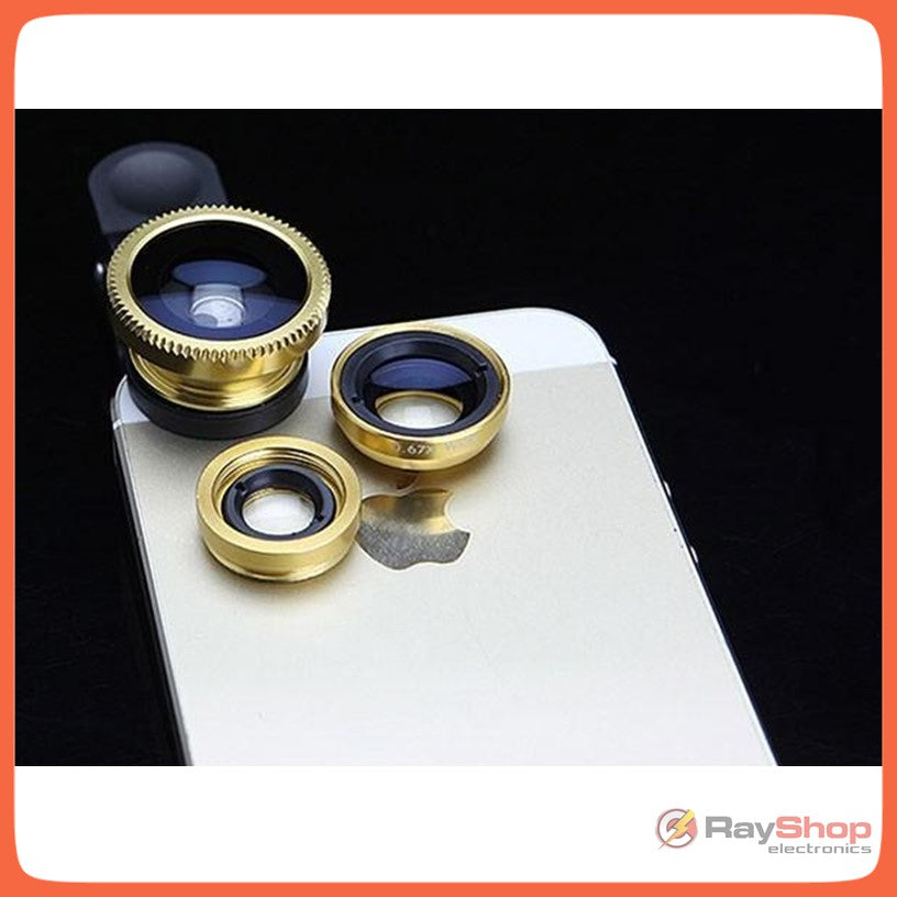 Kit de 3 lentes para celular: ojo de pez, macro y gran angular - foto 6