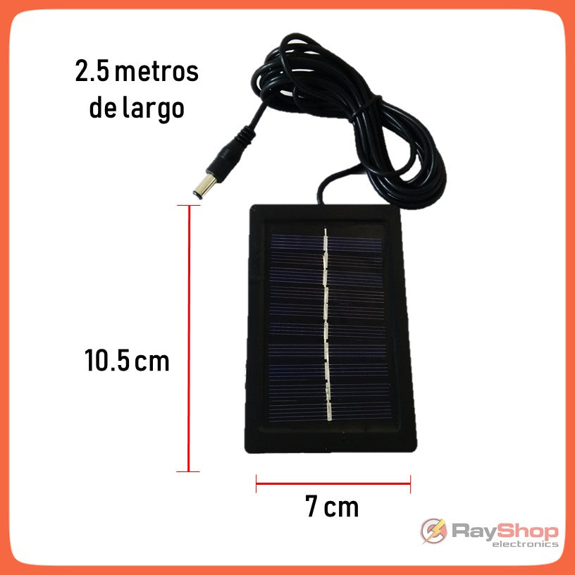 Foco LED recargable con panel solar, luz fría y cálida, con salida USB - foto 5