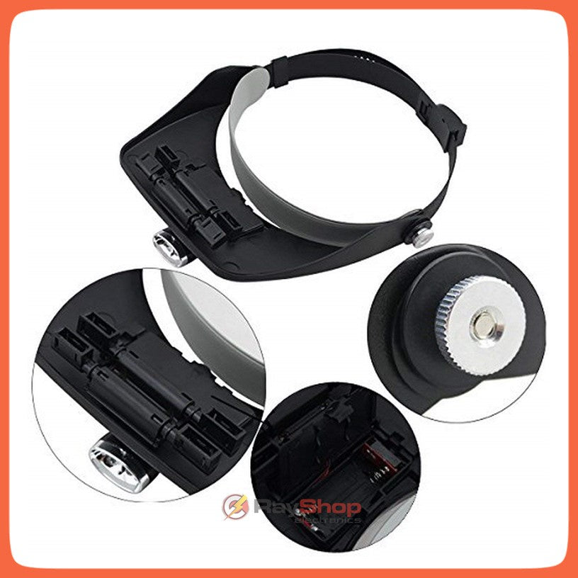 Banda para cabeza con lupas intercambiables y 2 LED de 160 lúmenes (FDJ1A) - foto 7