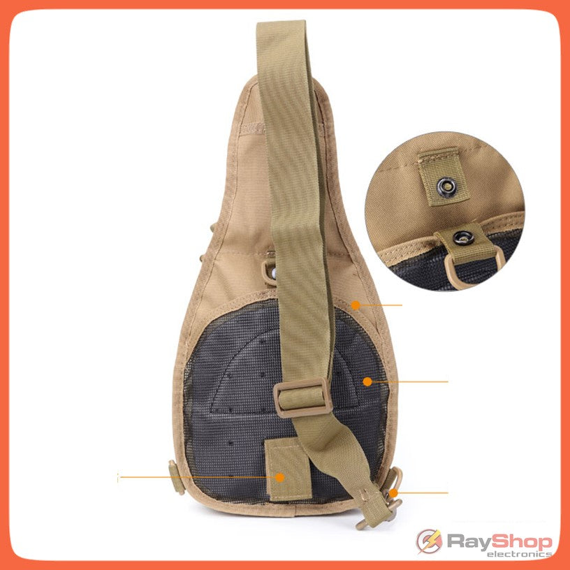 Mochila pechera táctica crossbody de 6 litros con sistema Molle (WZ098) - foto 8