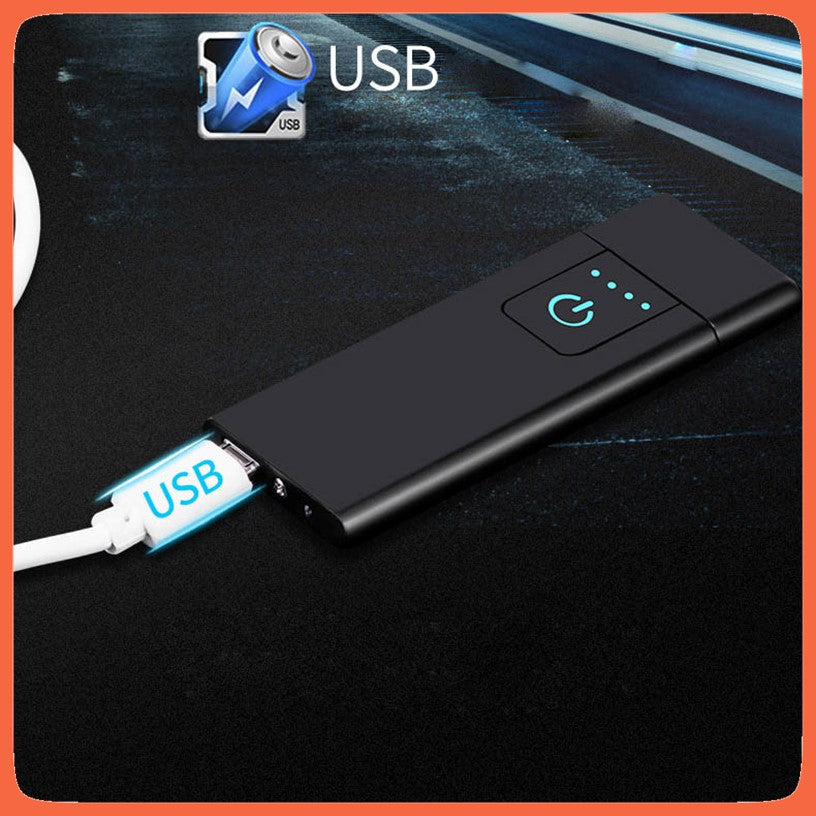 Encendedor eléctrico ultradelgado con sensor de huella y carga USB - foto 8