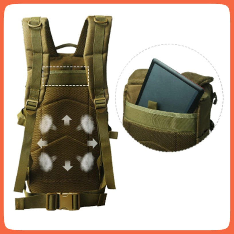 Mochila táctica de 50 litros en poliéster 1000D con MOLLE, WZ916 - foto 7
