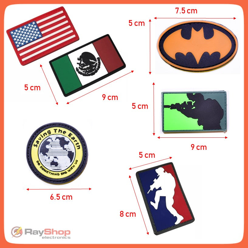 Parche táctico de plástico con velcro, varios diseños - foto 20