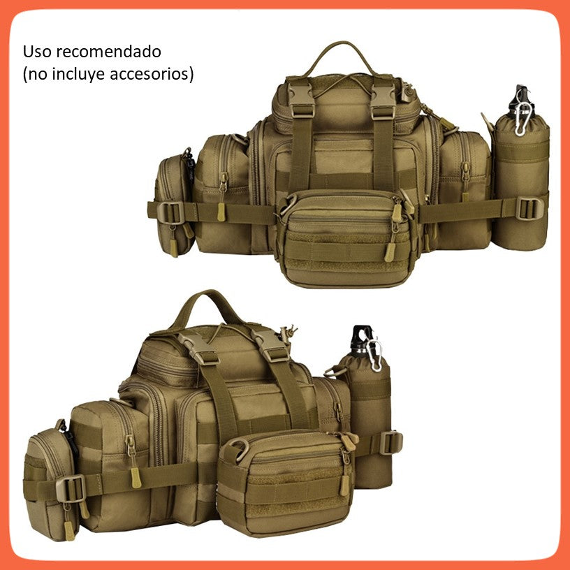 Mochila maletín táctica de 4.5 L multiposición con MOLLE y nylon 1000D (WZ09) - foto 8