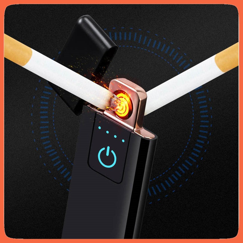 Encendedor eléctrico ultradelgado con sensor de huella y carga USB - foto 9