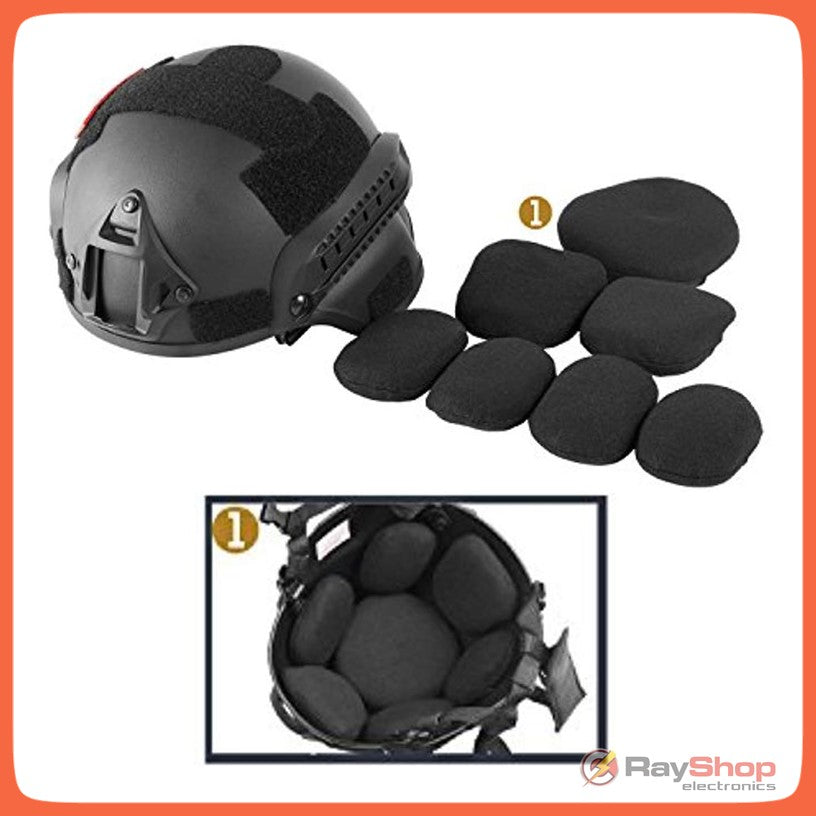 Casco táctico ligero con rieles y soporte frontal para cámara (2000) - foto 8