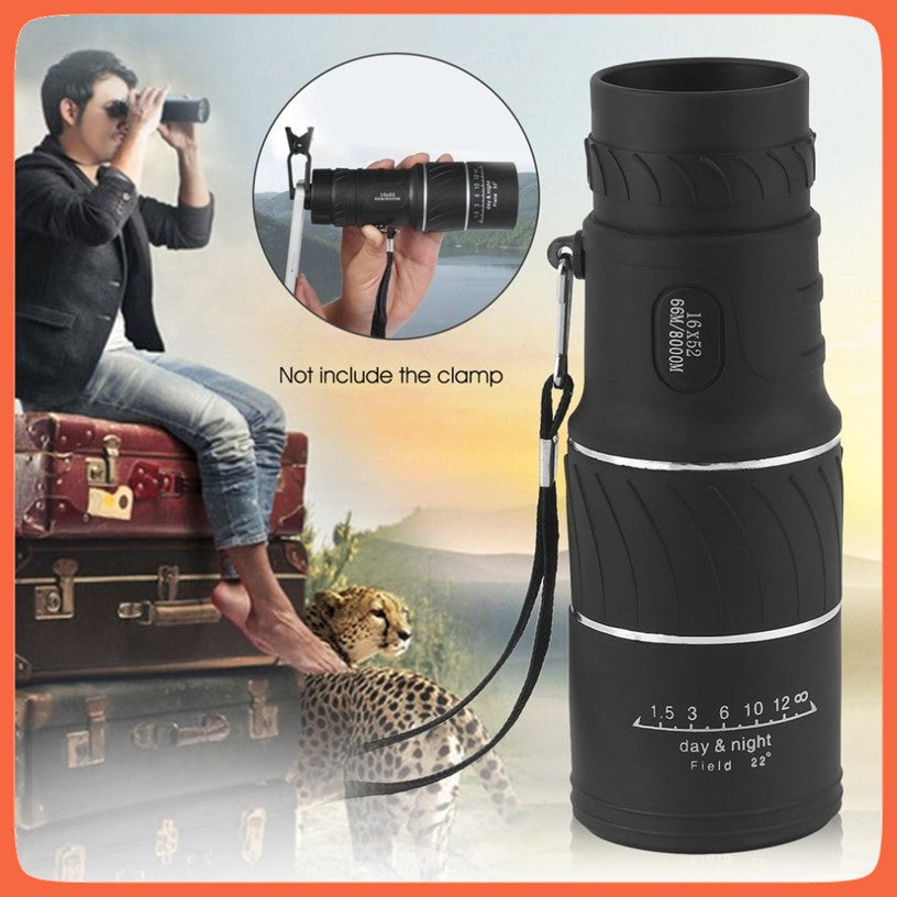 Monocular telescopio 16x52 de largo alcance con funda y correa - foto 9