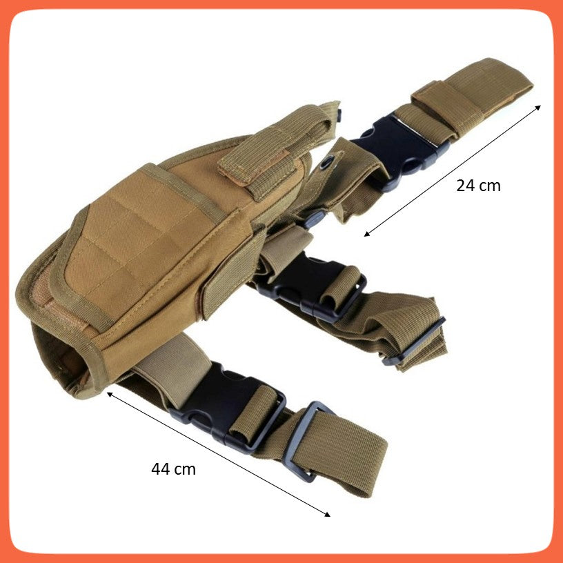 Funda de pierna táctica ajustable para gotcha, paintball y airsoft - foto 8