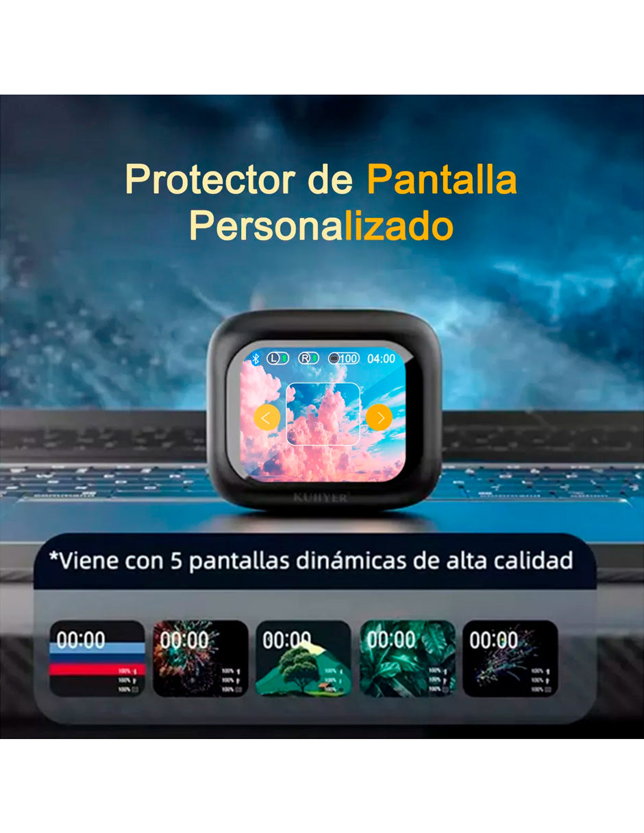 Auriculares Petukita Box E37 Inalámbricos con Pantalla Táctil Inteligente