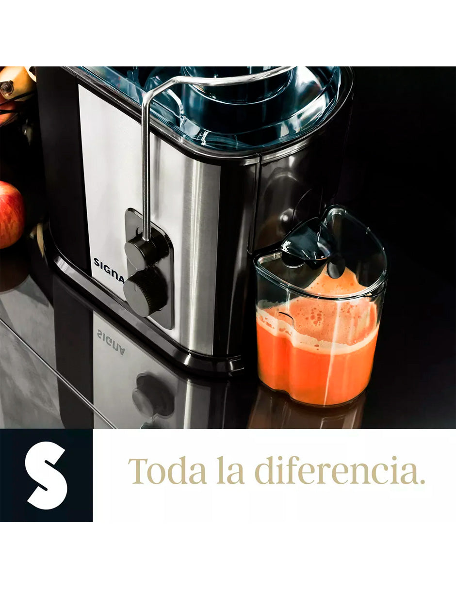 Extractor De Jugos Eléctrico 2 Velocidades Jarra 500ml 1000w Color Plateado