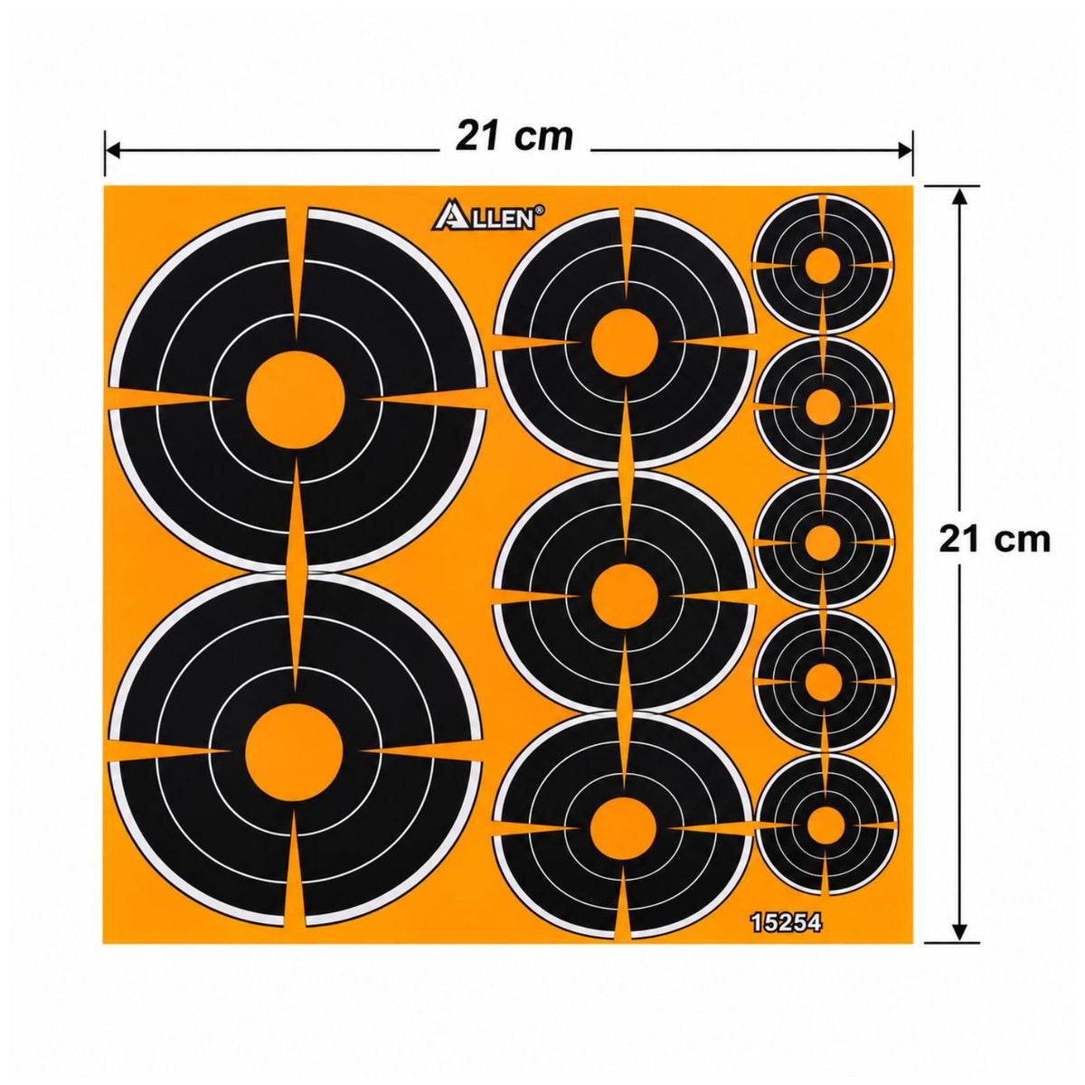 Blancos adhesivos multiobjetivo de 21 × 21 cm para práctica de tiro - foto 3