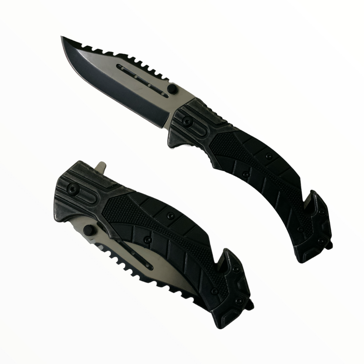 Navaja plegable con rompevidrios, cortacinturón y clip - foto 11