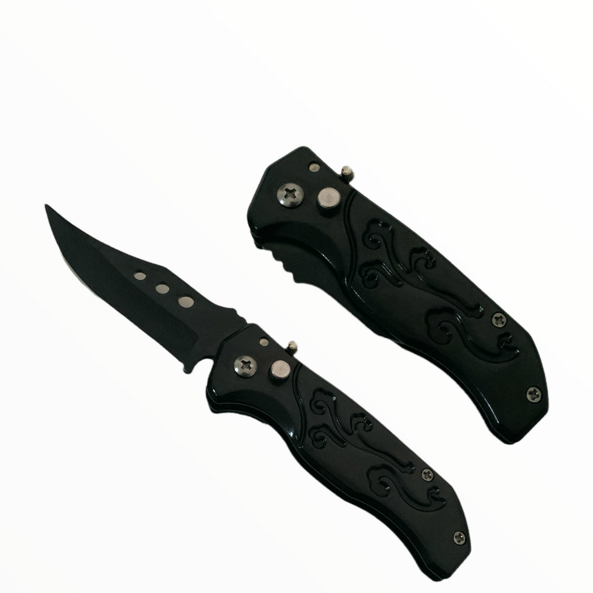 Navaja plegable con clip y seguro F05, modelos F058, F027 y F026