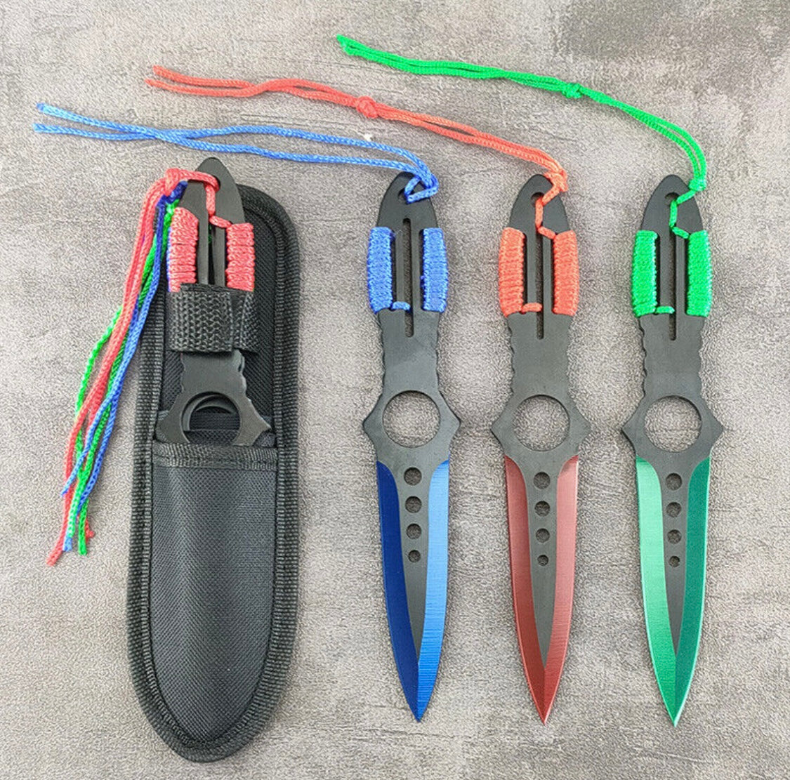 Juego de cuchillos lanzadores para práctica de puntería, modelo F2087