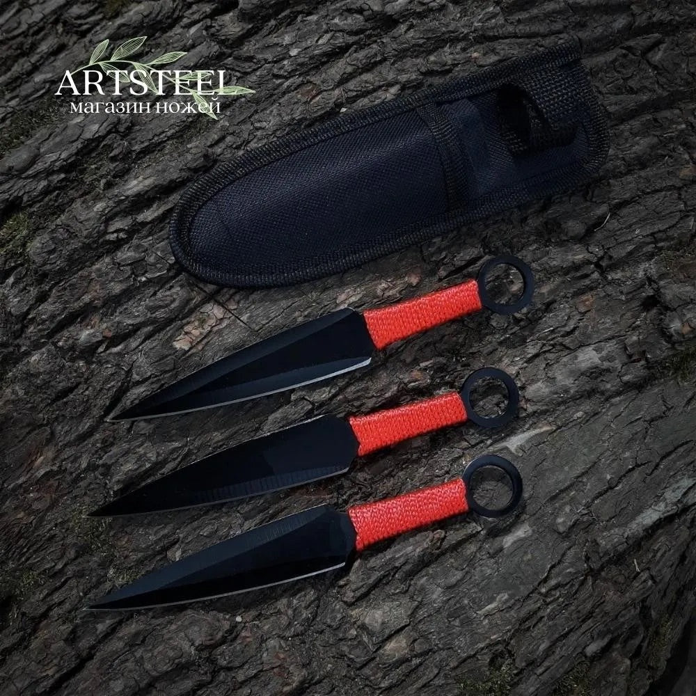 Cuchillos de lanzamiento con funda, modelo F2088