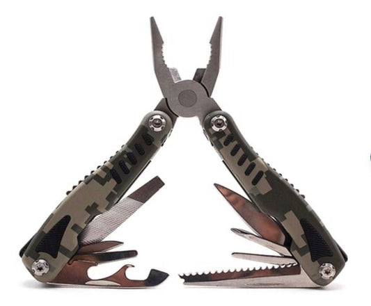 Pinza multiherramienta plegable 14 en 1, modelo F571