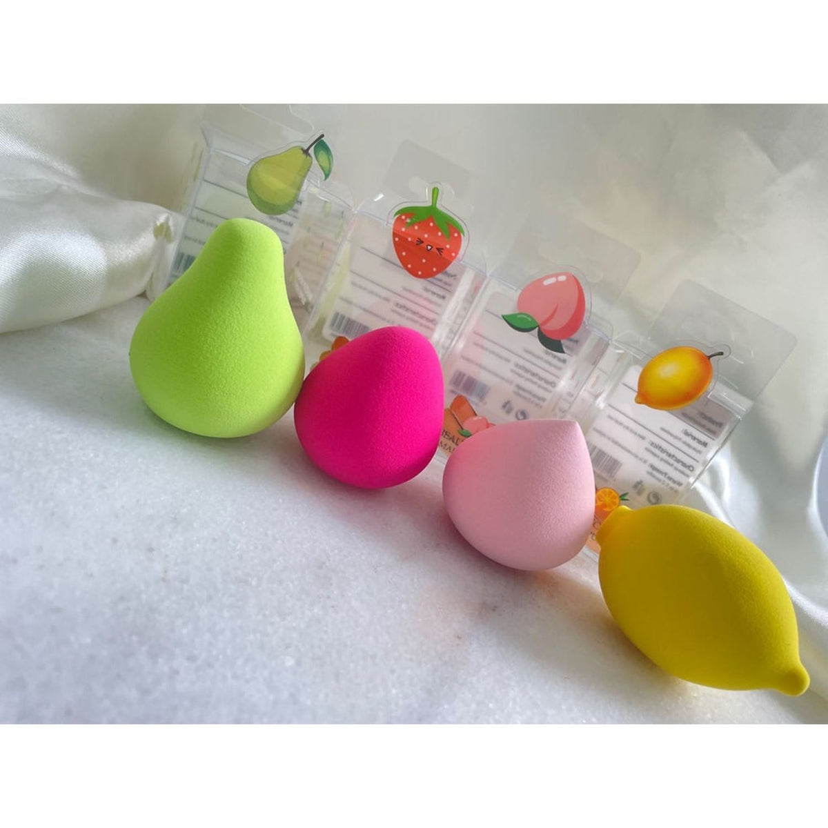 Aplicador de maquillaje con forma de fruta, color surtido - foto 5